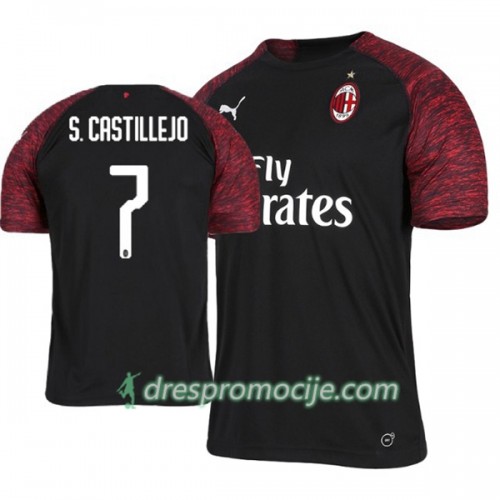 AC Milan Dres Samu Castillejo 7 Treći 2018/19 Kratkih Rukava AC Milan Dres Samu Castillejo 7 Treći 2018/19 Kratkih Rukava